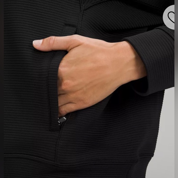 Lululemon Athletica Relaxed Fit Ribbed Black Half-Zip Pullover Size 6 NWOT - Picture 3 of 13